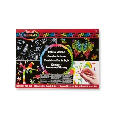 Image de Melissa &amp; Doug Combo Cartes à gratter, 15981, Deluxe Scratch Art Set
