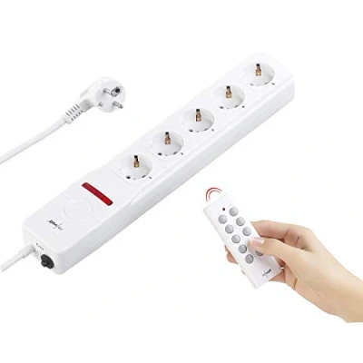 Image de Multiprise télécommandée avec 5 prises commutables individuellement 2300W [Revolt]