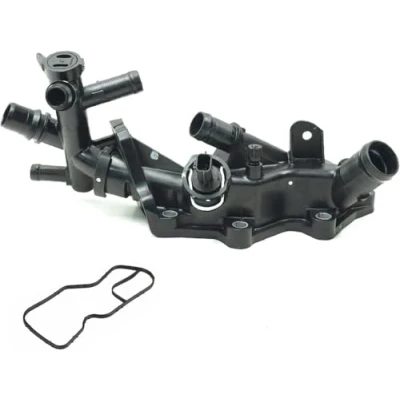 Image de Autocraft Boitier de thermostat d&#039;eau avec joint compatible pour CAPTUR CLIO 4 KADJAR KANGOO MEGANE SCENIC THALIA TWINGO DACIA LOGAN 2 LODGY DUSTER DOKKER SANDERO MICRA V OEM : 110608635R