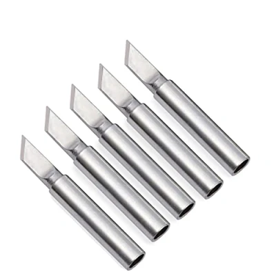 Image de Panne à Souder, 5 Pièces 900M T LK Pointe de Fer Souder Remplacement, Pointes Soudure Plaqué Nickel, Applicable pour Hakko,Station Reprise Conseils Soudage Outil