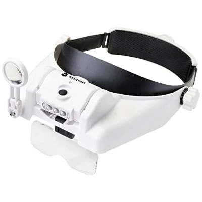 Image de TOOLCRAFT TO 7440588 Lampe frontale à LED avec éclairage Grossissement: 3.5 x, 2.5 2.0 1.5 1.0 x Lentille: