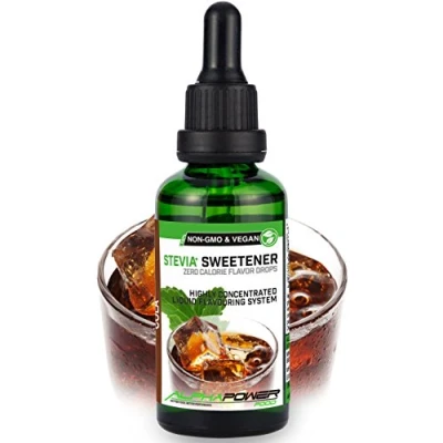 Image de ALPHAPOWER FOOD Stévia Gouttes de glace cola arôme alimentaire naturel I Édulcorant Liquide très concentré 1 x 50 ml. flavour Stevia drops, Flavdrops