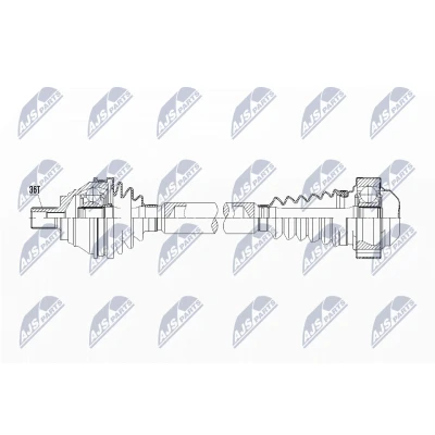 Image de Essieu moteur NTY NPW VW 107