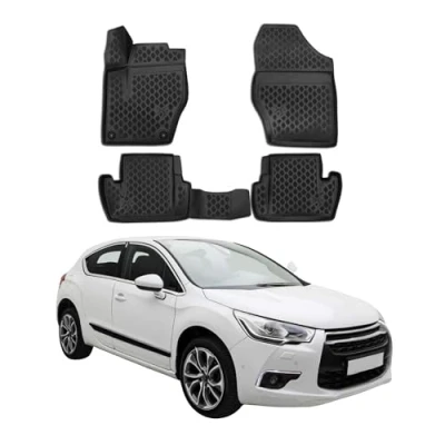 Image de OMAC Tapis de Sol Compatible avec Citroen DS4 2011 2015 en Caoutchouc Noir