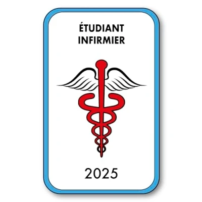 Image de SIGNAL SAFETY Autocollant Sticker Vignette Caducée 2024 pour Pare Brise en Vitrophanie V4 Étudiant Infirmier