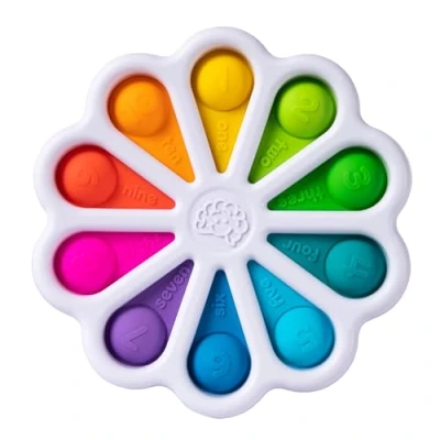 Image de Fat Brain Toys Dimpl Digits, Number Learning Toy for Toddlers, Early Development Toy, Educational Push and Pop Sensory Babies, Colourful Boys Girls Aged 2 Years Older
