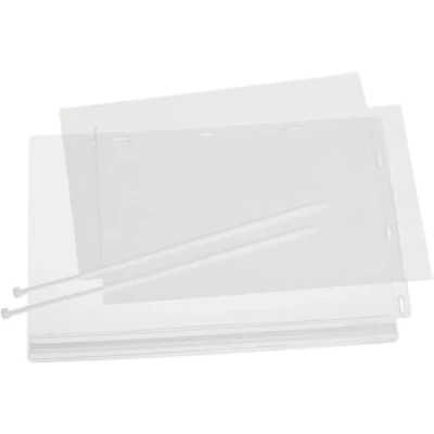 Image de Durable 502719 Pochette d&#039;Affichage Étanche A4 Fixation Serre Câbles, Sachet de 5, Transparent
