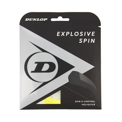 Image de Dunlop Explsove Ensemble de Cordes Tennis Explosive Spin 17g/1.25mm Adulte Unisexe, Jaune, Taille Unique