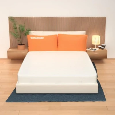 Image de Matelas 80 x 190 cm, Hauteur 14 cm WaterFoam, Tissu AloeVera, Indéformable, Hypoallergénique et aAnti acariens, rigidité Moyenne. Modèle : Plus H14