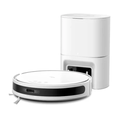 Image de Tapo Aspirateur Robot Laveur 2 en 1 RV20Max Plus White, Vidage Automatique, Silencieux Ultra Fin, puissante de 5300Pa, Navigation LiDAR, Auto Charge Autonomie 180min, Tapis et Poils d&#039;animaux