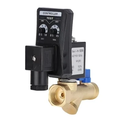 Image de Vanne de vidange automatique, G1/2 DN15 électronique automatique intégrée pour la gestion des condensats compresseur d&#039;air(AC230V)