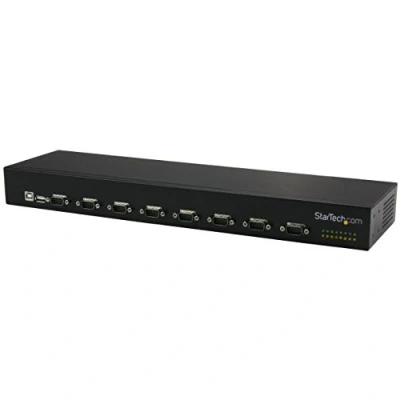 Image de STARTECH Adaptateur USB vers 8 x DB9 RS232 à montage en rack avec installation série 2.0