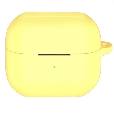 Image de GIOPUEY Étuis Compatible avec Samsung Galaxy Buds 3/3 Pro, Coque Silicone, Poids léger, Antichoc, Portable Jaune