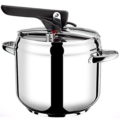 Image de Pintinox Autocuiseur en acier inoxydable sans nickel, compatible avec l&#039;induction, 4 systèmes de sécurité (5 l)