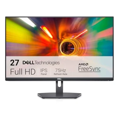 Image de Dell S2721NX 27&quot; Full HD (1920x1080) Écran PC, 75Hz, IPS, 4ms, AMD FreeSync, Bords Ultra Fins, 2x HDMI, Garantie 3 ans, Noir