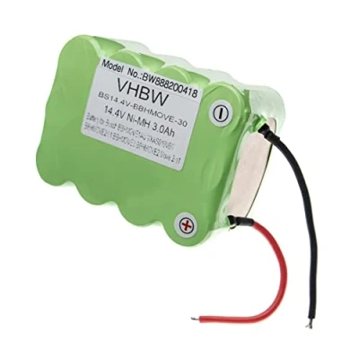 Image de vhbw Batterie Compatible avec Bosch Move BBHMOVE1N/01, BBHMOVE2/01, BBHMOVE2/03, BBHMOVE2/04 aspirateur (3000mAh, 14,4V, NiMH)