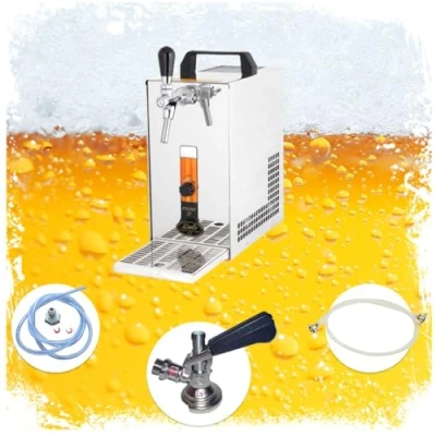 Image de ich zapfe Ensemble Complet Tireuse a Biere avec Pompe à Membrane PYGMY 20/K Machine Biere, 1 Ligne, 25 litres/h, Green Line, tête de Distribution : KeyKeg