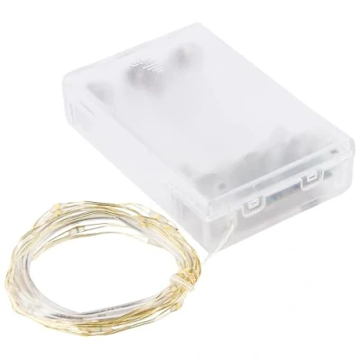 Image de Ideen mit Herz Guirlande lumineuse LED Blanc chaud Fil doré avec 20 1 m de long minuterie pour Bricolage et décoration l&#039;Avent, Noël, fête