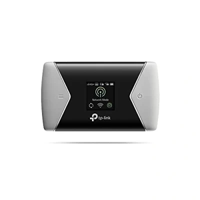 Image de TP Link Wi Fi Routeur Mobile 4G+ LTE (Cat.6) M7450: Débit de 300 Mbps, Hotspot 4G, Batterie Rechargeable 3000 mAh, Écran LCD Couleur Noir，Déverrouillé compatible toute SIM