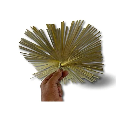 Image de Hérisson acier plat carré 300 x mm Embout fileté M12*1,75mm Ramonage conduits non gainés Cheminées chaudières poeles canalisations Adaptable tous types de cannes Kibros 4EC30