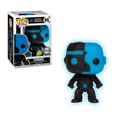 Image de Funko POP! Les héros: Ligue des Justiciers Silhouette Cyborg (Brillent dans le noir)