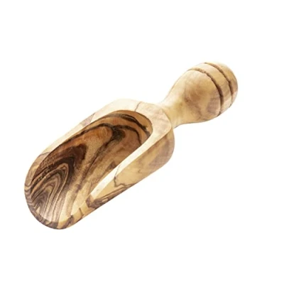 Image de APS Pelle Olive Longueur : 13,5 cm Bois d&#039;olivier (Chaque pièce est Unique. La Couleur et Le Grain Peuvent différer.)