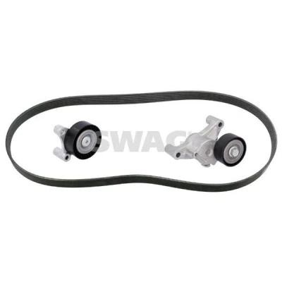 Image de SWAG 33 10 9638 Jeu de courroies trapézoïdales à nervures VOLVO: XC60 II, V90 II Break, XC90