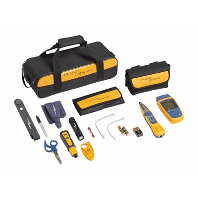 Image de FLUKE networks Kit de Cérification des Raccordements MicroScanner2 : + IS60 Pro Tool Sonde IntelliTone 200 Cbles Raccordement RJ11 et RJ45 dans une Mallette Transport