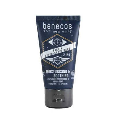 Image de benecos For Men Only Baume Visage et Après Rasage 2en1 Bio 50 ml