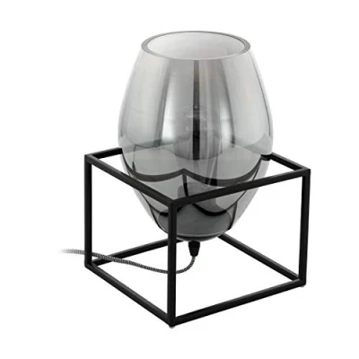 Image de Eglo Lampe de Table Olival 1 97209 en Acier Noir