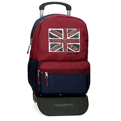 Image de Pepe Jeans Andy Sac à dos avec chariot Rouge 32x44x15 cms Polyester 21.12L