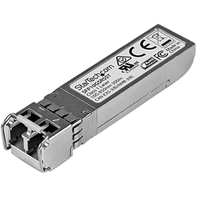 Image de StarTech.com Module de transceiver SFP+ à fibre optique 10 Gigabit Compatible Cisco SFP 10G SR S Multimode LC avec DDM 300 m (SFP10GSRSST)