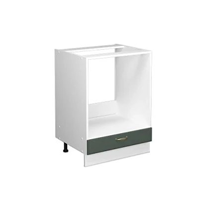 Image de Vicco Meuble pour Four Fame Line, Vert Or Campagne/Blanc, 60 cm sans Plan de Travail