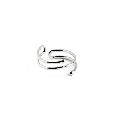 Image de Singularu Anillo Double DOT Bague, Femme, Taille: One Size, Plata
