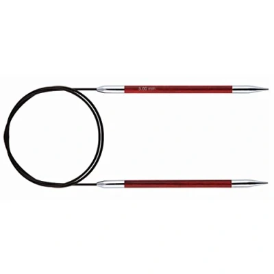 Image de KnitPro Royale Tricoter Circulaire Fixe, Bouleau/en Laiton, Multicolore, 120 cm x 5 mm