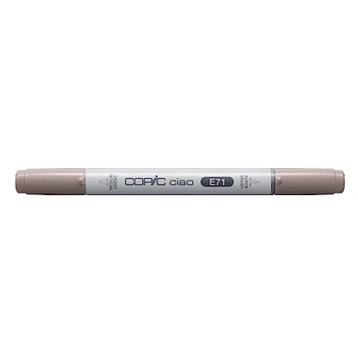 Image de COPIC Ciao E71, Champagne, Twin Marker avec une pointe moyenne et Brush