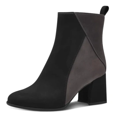 Image de MARCO TOZZI Bottines zippées pour Femme 2 25385 43 Botte Tendance, Noir/Comb, 39 EU