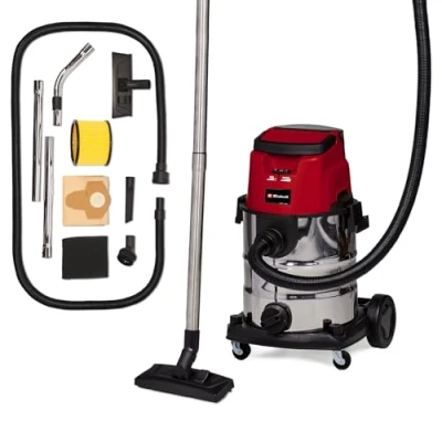 Image de Einhell Aspirateur eaux et poussières sans fil TE VC 36/25 Li S Solo Power X Change (36V, cuve inox 25L, 76 Db) Livré Batterie ni Chargeur