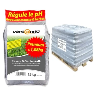 Image de versando 540kg chaux de jardin et pour gazon sachet avec poignée comme engrais complémentaire