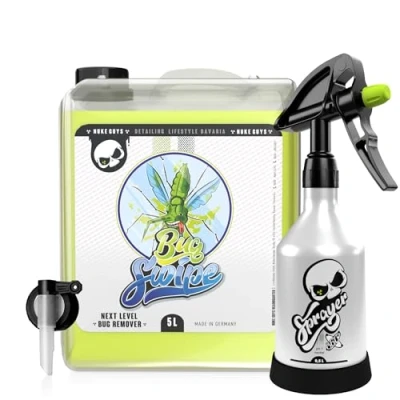 Image de Nuke Guys Bug Swipe Bidon de 5 litres avec distributeur et vaporisateur 0,5 l idéal également pour le nettoyage la moto, les saletés tenaces comme restes d&#039;insectes