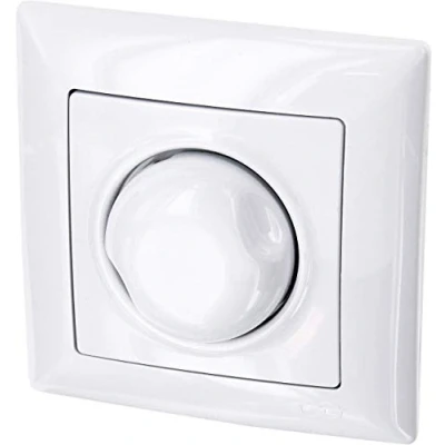 Image de Variateur d’intensité UP de 1000 Watts Tout en un, avec cadre, module encastrable et couvercle (série G1, blanc pur)