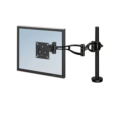 Image de Fellowes Bras Porte Ecran Simple Support Moniteur Vista Pour Ecrans 10kg 32 Pouces Inclinaison 37 Panoramique 180 Rotation 360, VESA 75 x 75/100 100 Noir