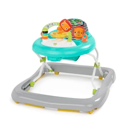 Image de Bright Starts, Zig Zag Zebra Trotteur Bébé, Station de Jouets Détachables, Lumières, Mélodies, Siège et Régable ultra confortable, Développement la Motricité, à Partir 6 Mois