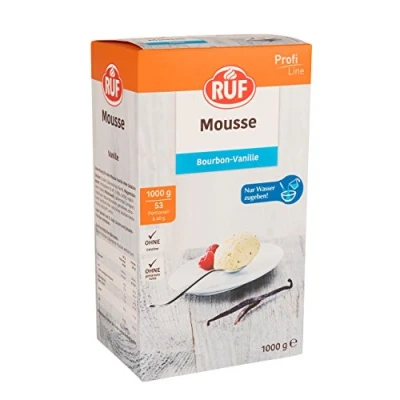 Image de RUF mousse à la vanille, il suffit d&#039;ajouter de l&#039;eau, poudre dessert pour facile portionner, menu ou buffet, en vrac, 1 x 1000 g