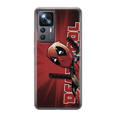 Image de ERT Group Coque de téléphone Portable pour Xiaomi 12T Original et sous Licence Officielle Marvel Motif Deadpool 002 Parfaitement adapté à la Forme du Portable, en TPU