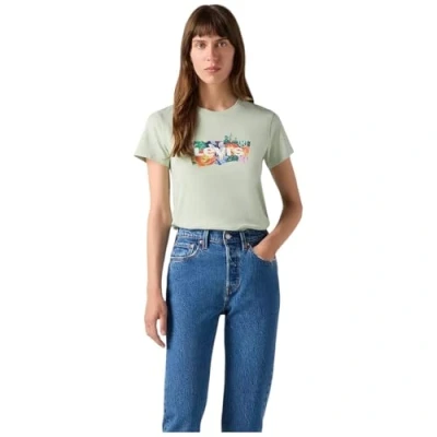 Image de Levi&#039;s THE Perfect Tshirt imprimé, Femme, Taille: Small, Coloring book poppy