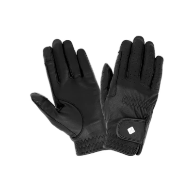 Image de LeMieux Pro Touch Classic Gants d&#039;équitation en cuir Noir Taille XL