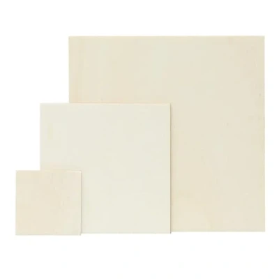 Image de Lot de 5 carrés en contreplaqué Découpe décorative 40 cm Dimensions : 24 x