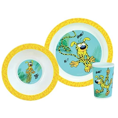 Image de FUN HOUSE Ensemble repas composé d&#039;une assiette, d&#039;un bol et verre pour enfant 005860