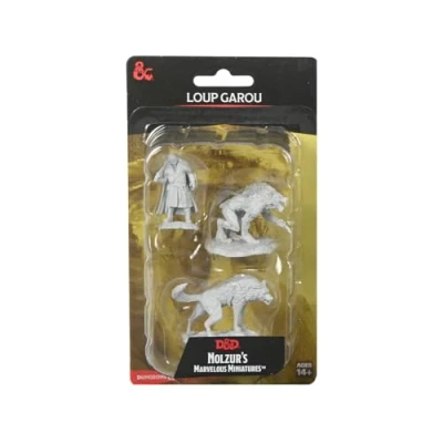 Image de WizKids D&amp;D Nolzur&#039;s Marvelous Miniatures : Loup Garou Dungeons and Dragons non peintes